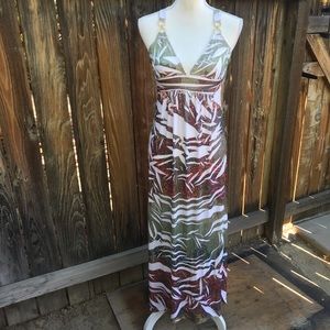 NWT Multi-colored Boho/Exotic Print Maxi Dress